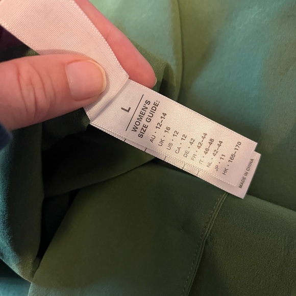 LilySilk Green Long Sleeve Blouse - Picture 16 of 16